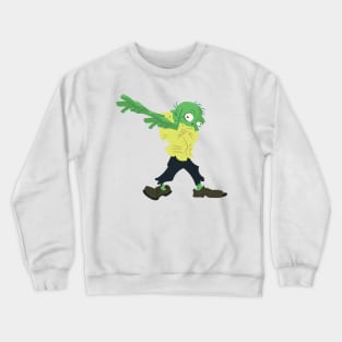 Funny Dabbing Zombie Halloween Dab Costume Crewneck Sweatshirt